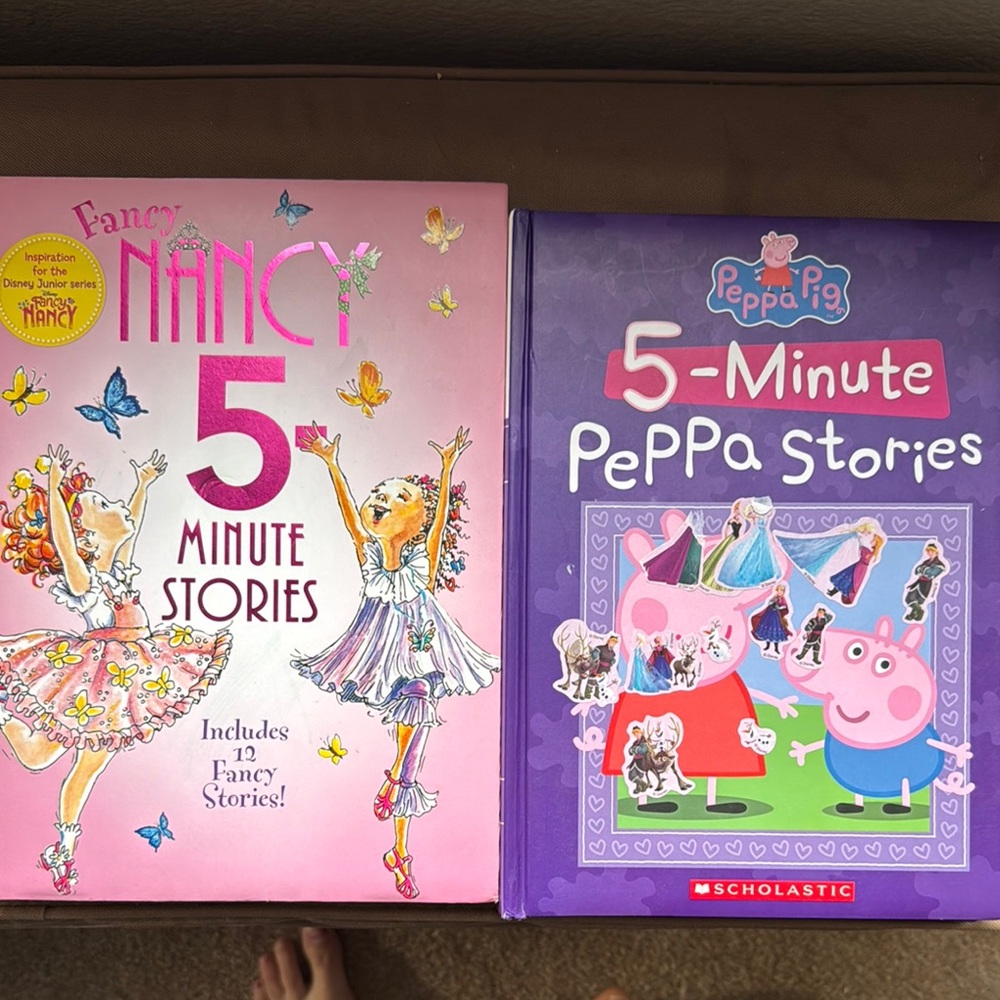 5-Minute Stories Books Peppa Pig and fancy Nancy